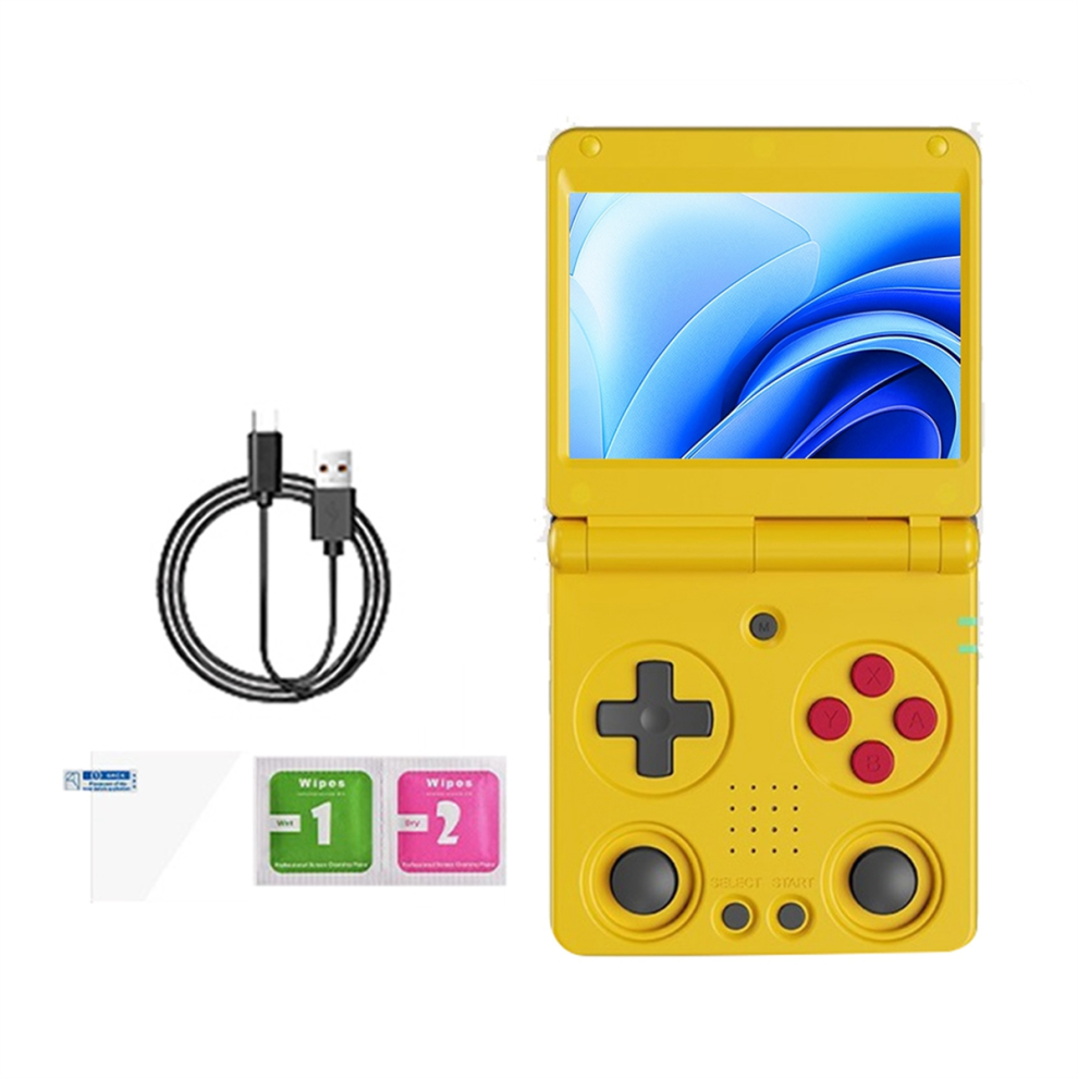RG34XXSP Retro Game Console Linux 64-bit 3.4 Inch - Yellow