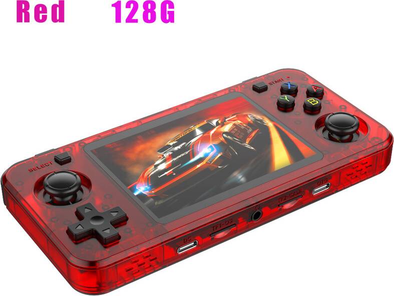 R36H Linux Retro Handheldconsole 3,5-inch 128 GB - Rood