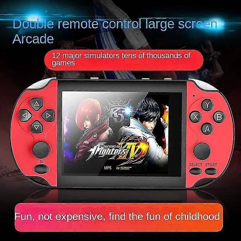 HD Retro Handheld Game Console 3,5 Inch - Rood