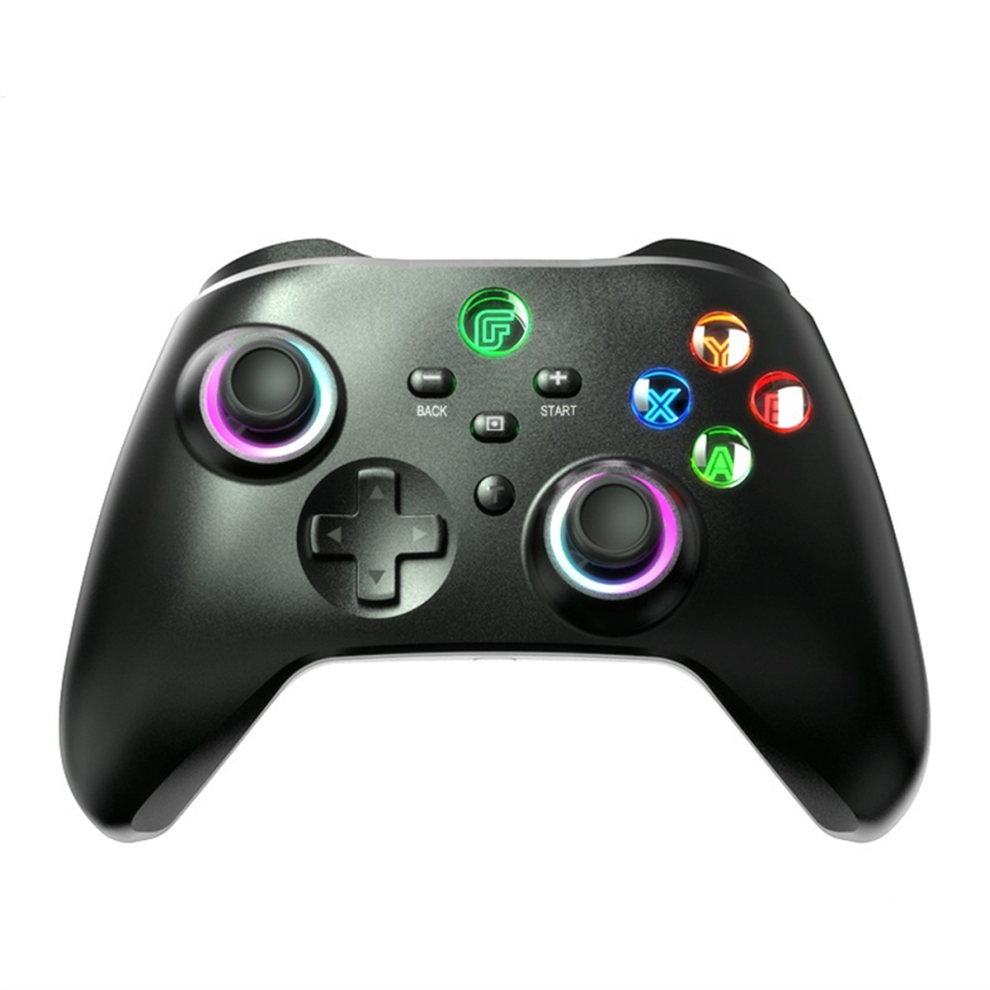 Wireless Game Controller with Programmable Turbo Function - Black/Multicolour
