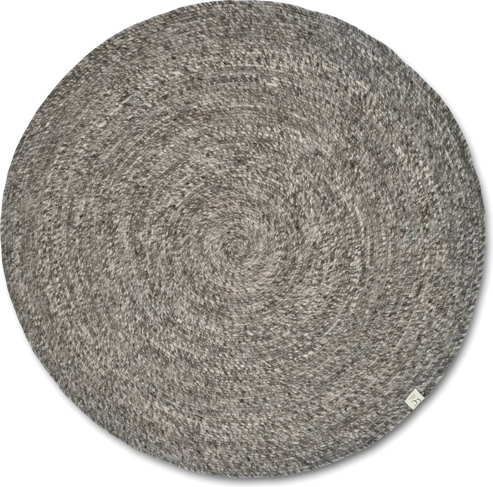 Classic Collection Rund Tæppe Merino 240 cm Grå