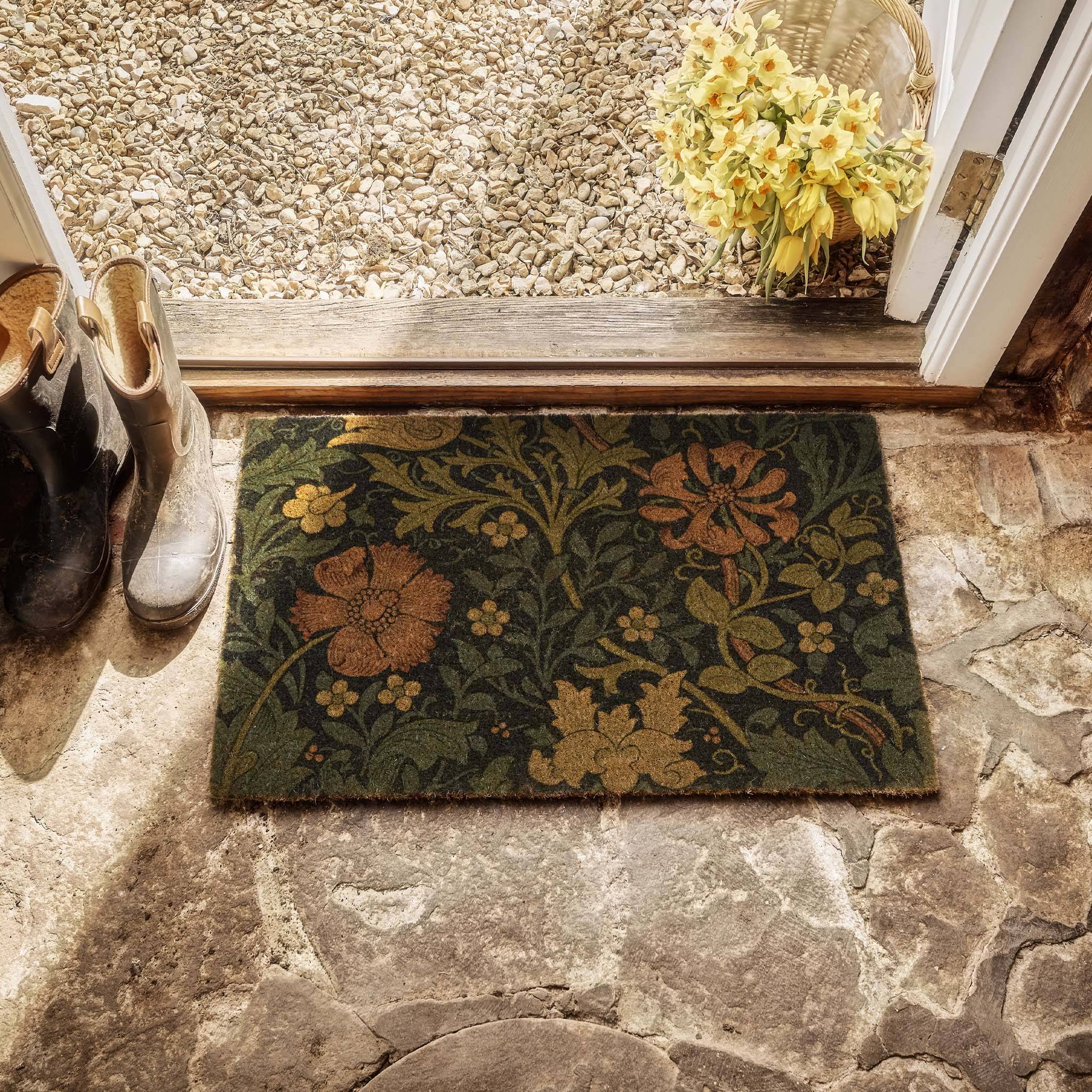 Hug Rug Compton Coir Doormat Multicolored Dark Multicolour, Blue