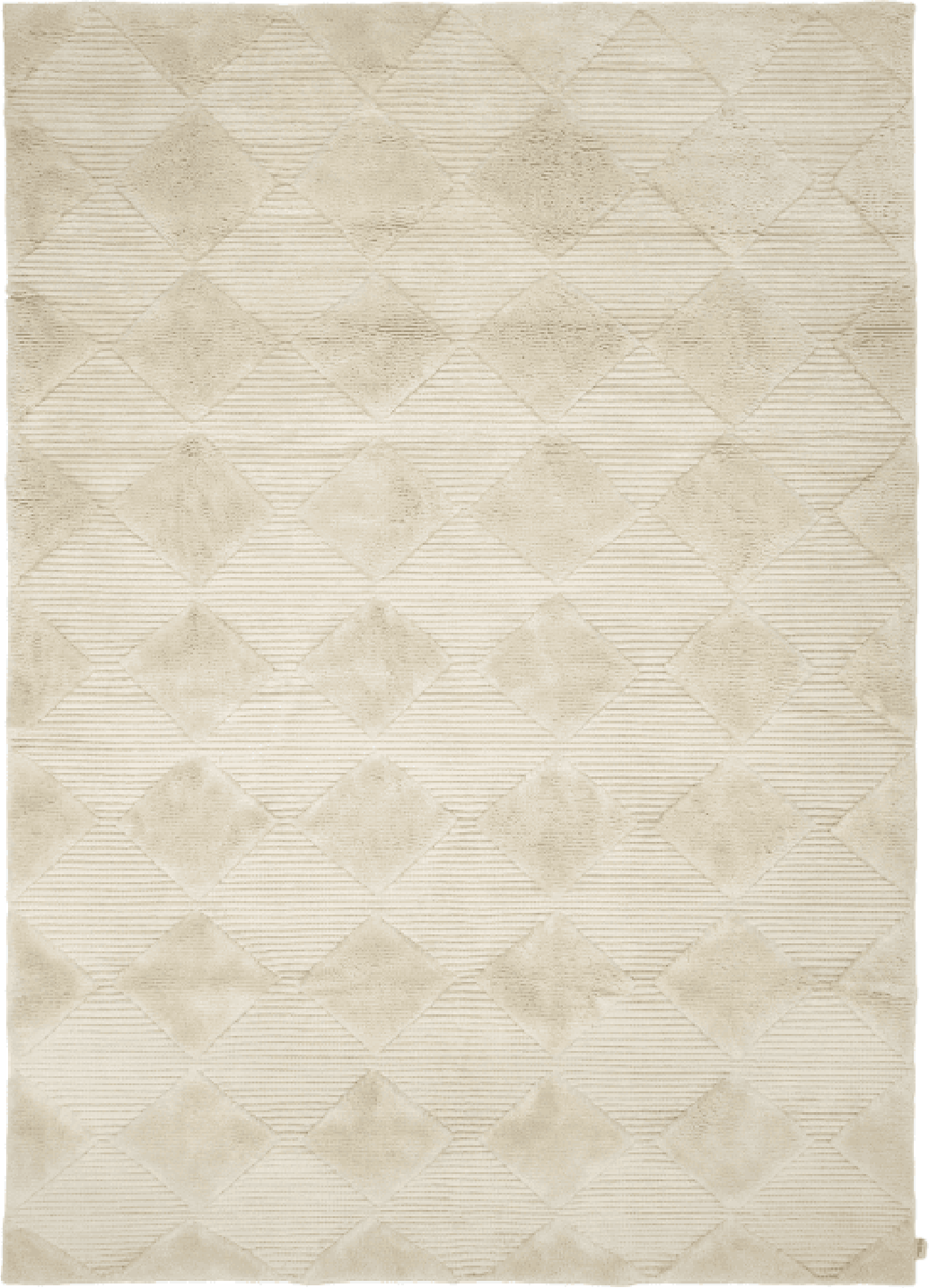 Classic Collection Berber Rug 170x230 Cm Patterned Wool Ivory Beige, White
