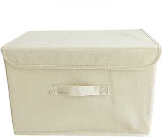 Shein Foldable Linen CD With Lid Storage Box