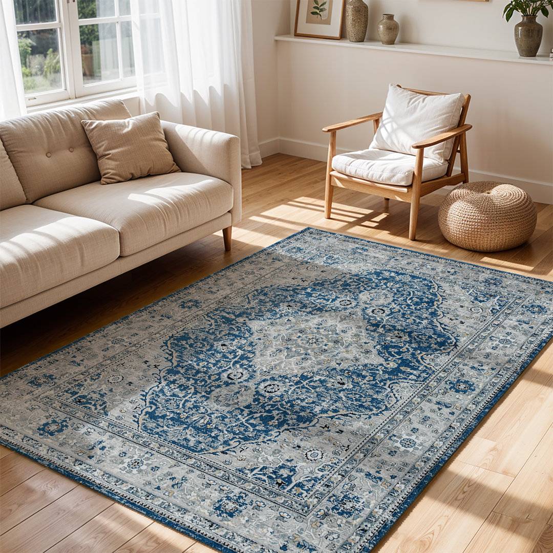 Blue Elephant Mather Navy Rug Blue