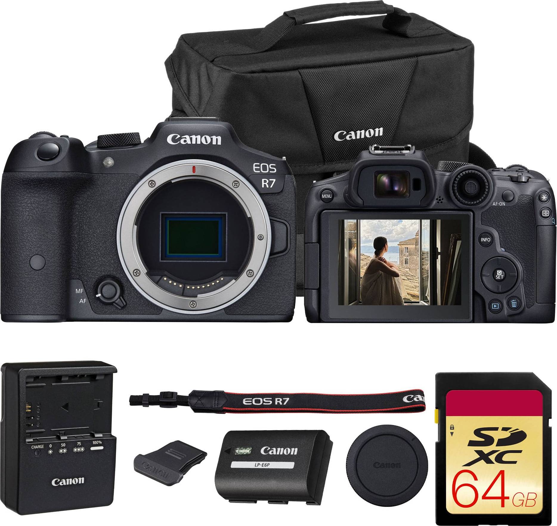 Eos r7 Canon EOS R7 Mirrorless Camera 32.5MP Creator Bundle