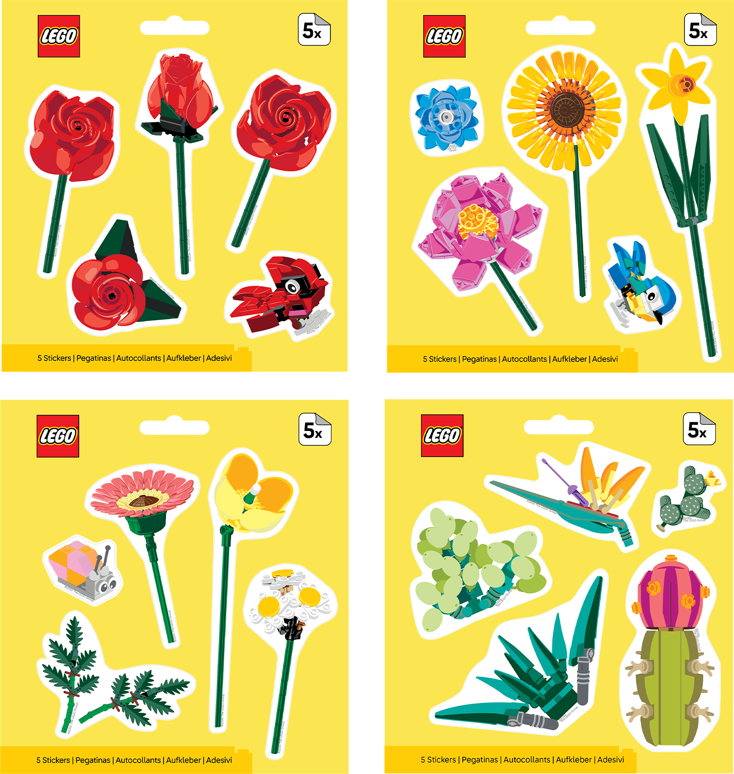 LEGO Sticker 4 Style Assortment 48pc