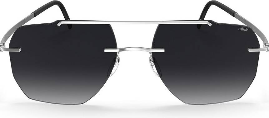 Silhouette Rincon Rimless Sunglasses 8746 7000 - Rhodium Silver