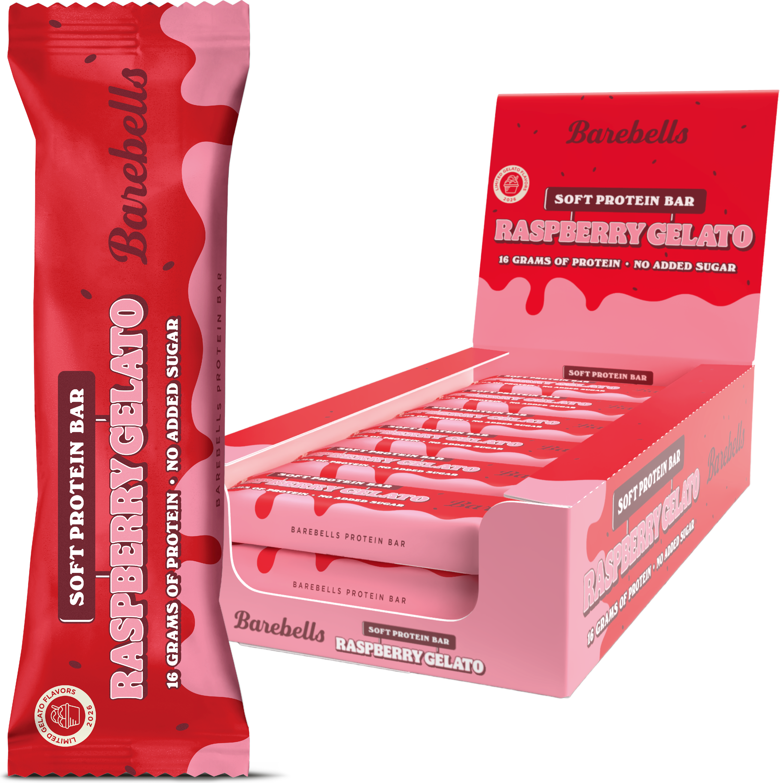 Soft Protein Bar Raspberry Gelato