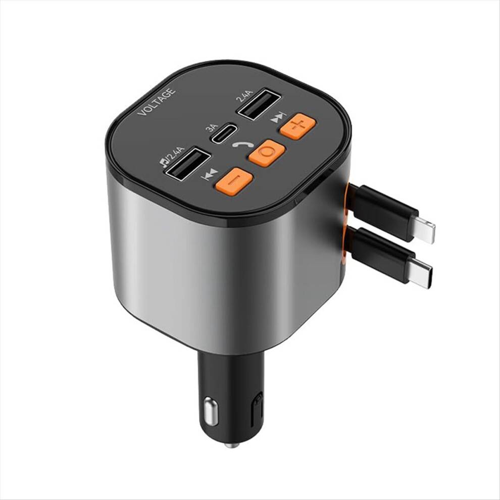 Typecat Retractable Bluetooth Car Charger Adapter