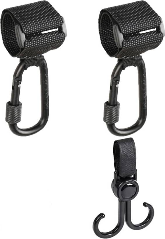 Adjustable Velcro Closure Stroller Clips Set