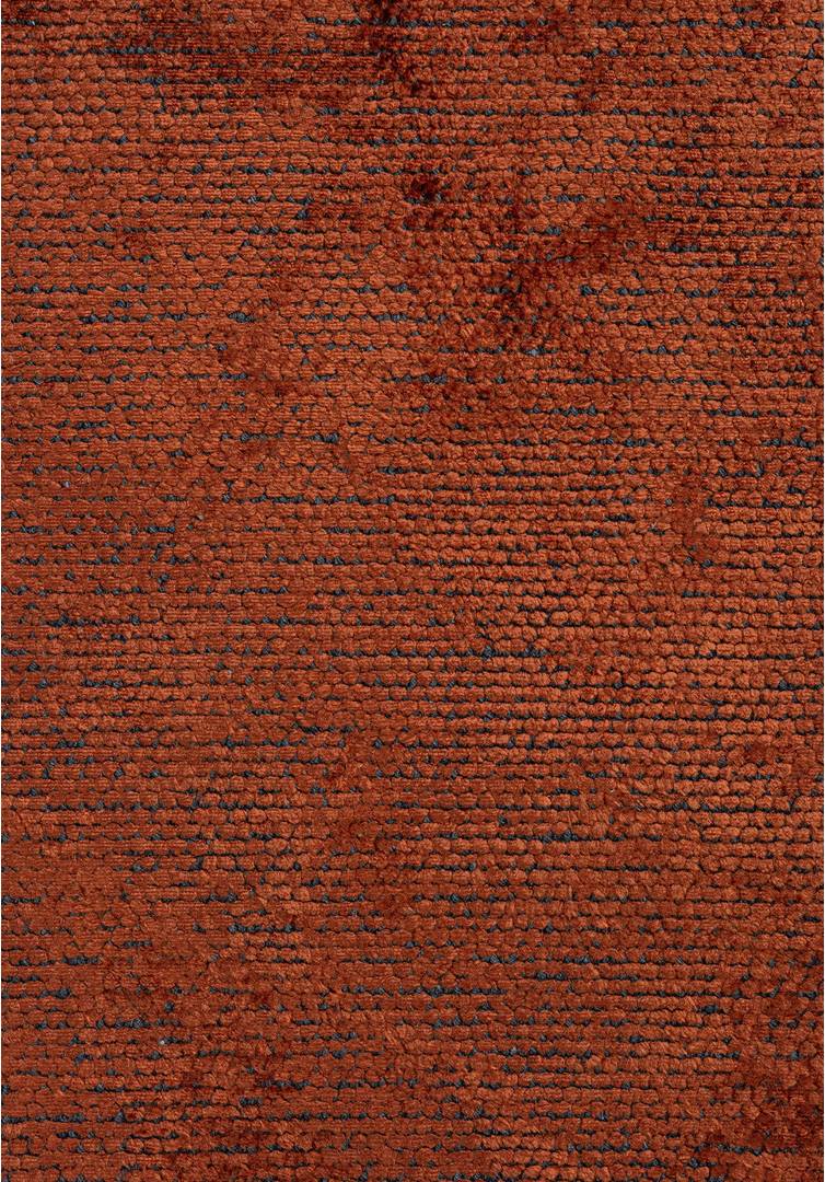 Ivy Bronx Brown Abstract Area Rug Hand Loom Using Cotton Polyester Orange