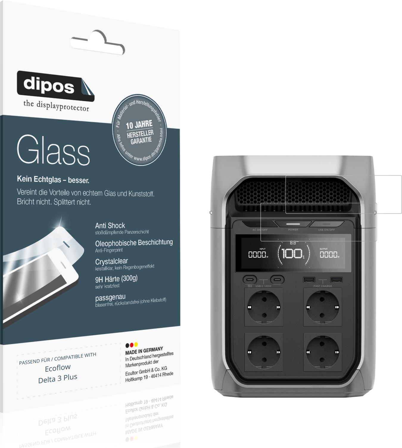 Ecoflow delta 3 Dipos Screen Protector For Ecoflow Delta 3 Plus