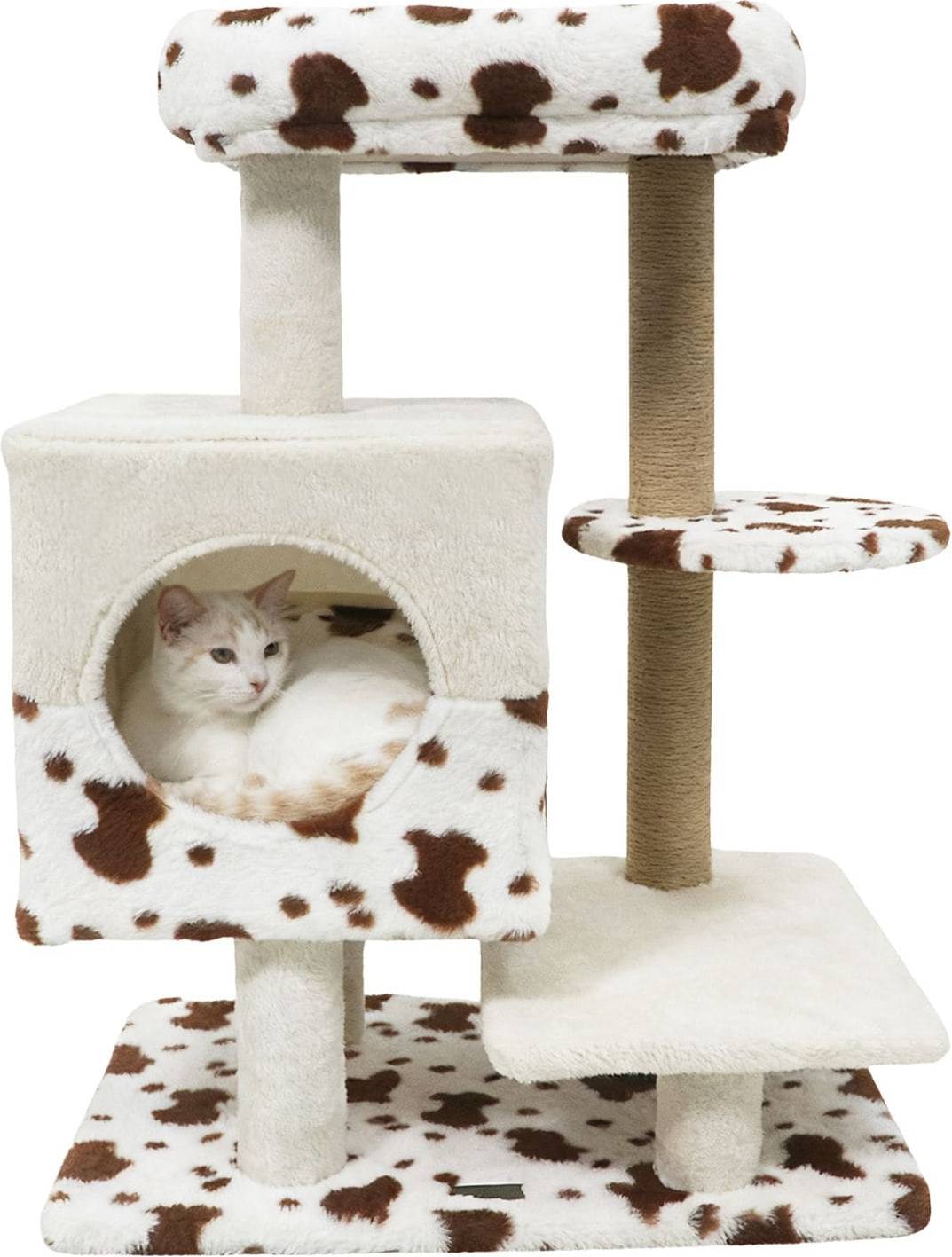 Cat tree with scratching post SlickBlue Cat Tree Condo Perch Scratching Post