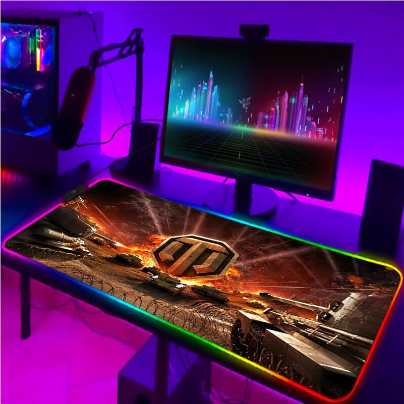 Dechoicelife Rgb Pc Gamer Mousepad With Wire