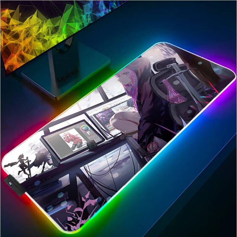 Dechoicelife Rgb Led Keyboard Mouse Pad