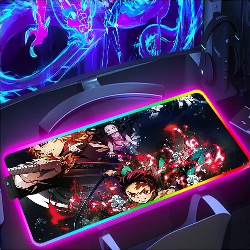 Dechoicelife Mouse Gaming Pad Rgb Anime Computer Mat