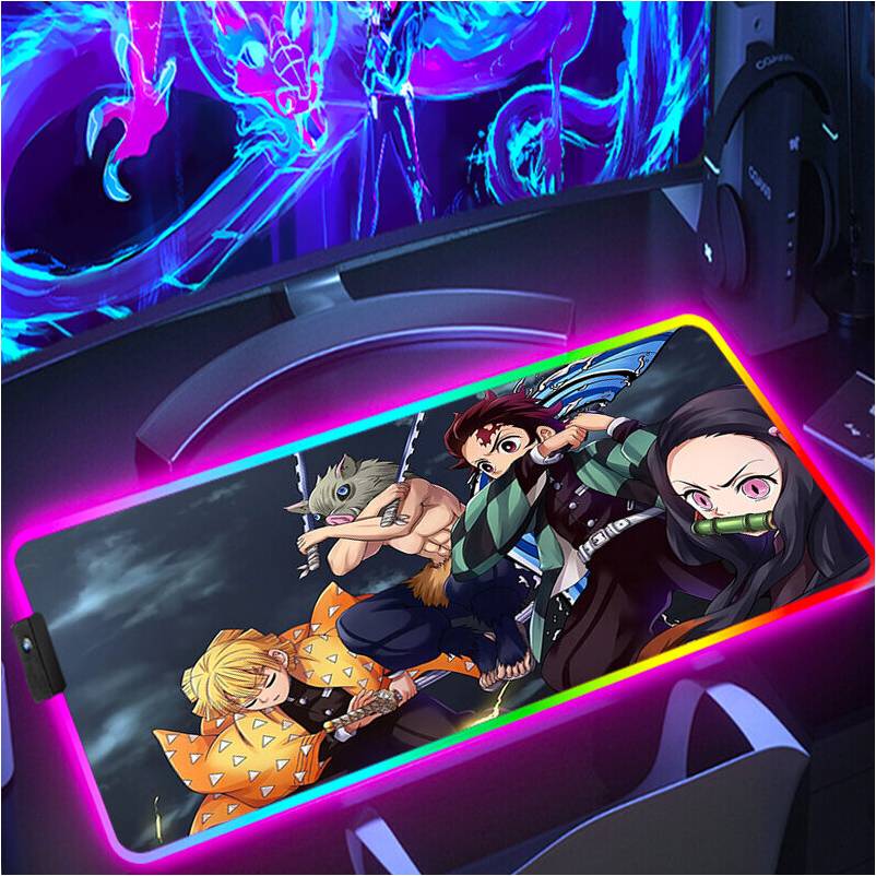 Dechoicelife Mouse Gaming Pad Rgb Anime Computer Mat