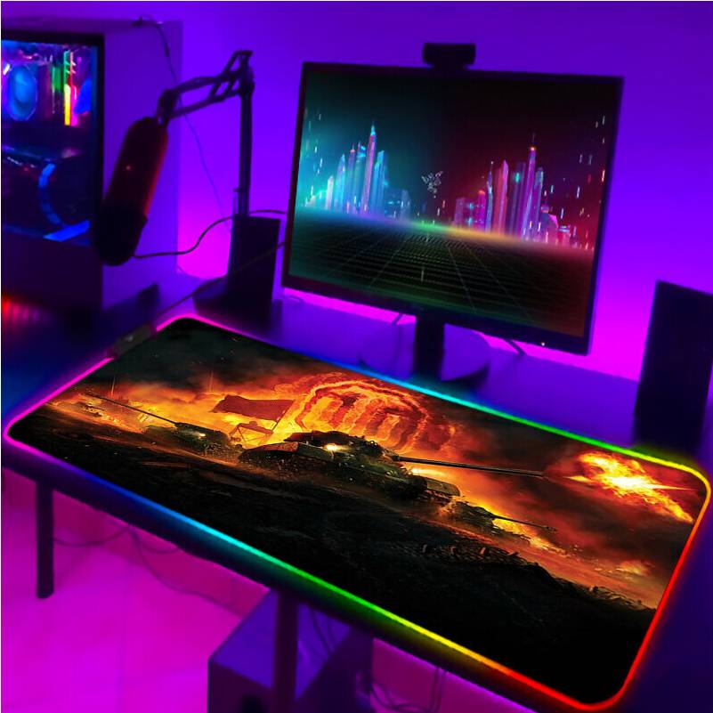 Dechoicelife Rgb Pc Gamer Mousepad With Wire