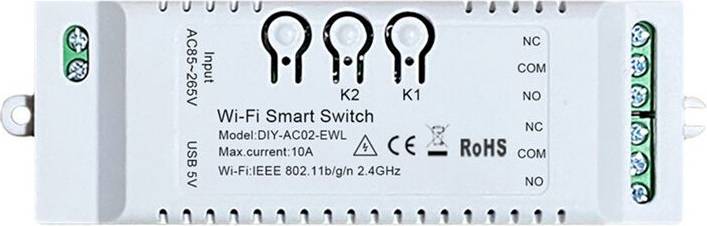 2CH WiFi Smart Switch DIY Timer
