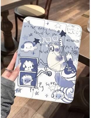 Shein Double-Sided High-Definition Star Cat Pattern Tablet Case