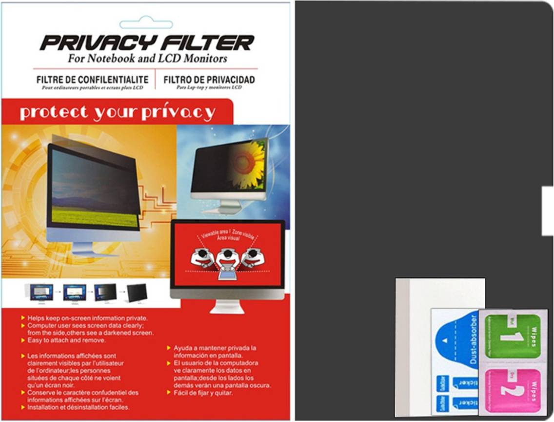 INF Screen Protector Privacy Shield 24-Inch Monitor