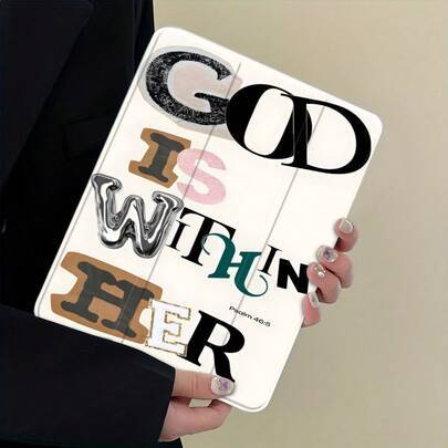 Shein Hand-Painted Print Pattern Tablet Case