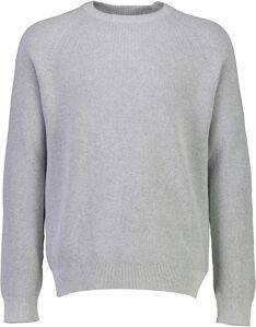 Lindbergh Ribbed Oneck Knit Sweaters - Mand Grå