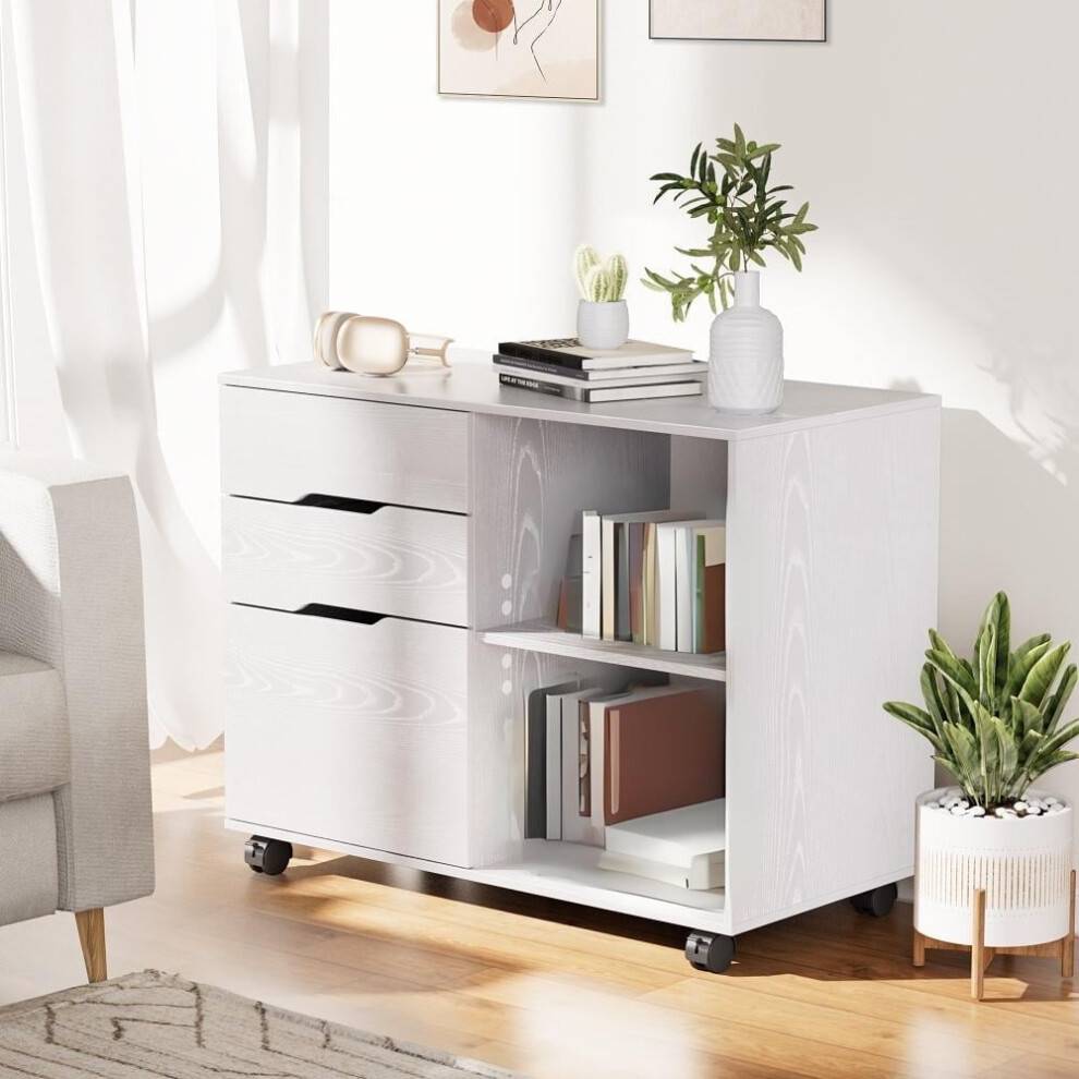 3 drawer filing cabinet 3-Drawer Rolling Filing Cabinet