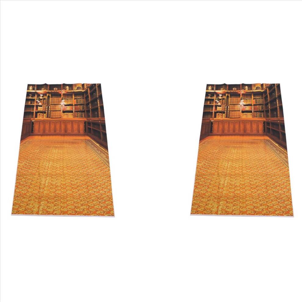 Retro Study Library Books Shelf