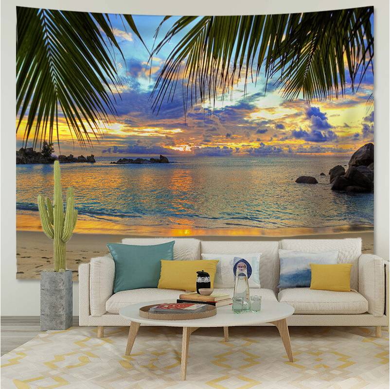 Landscape Scenery Window Background Cloth