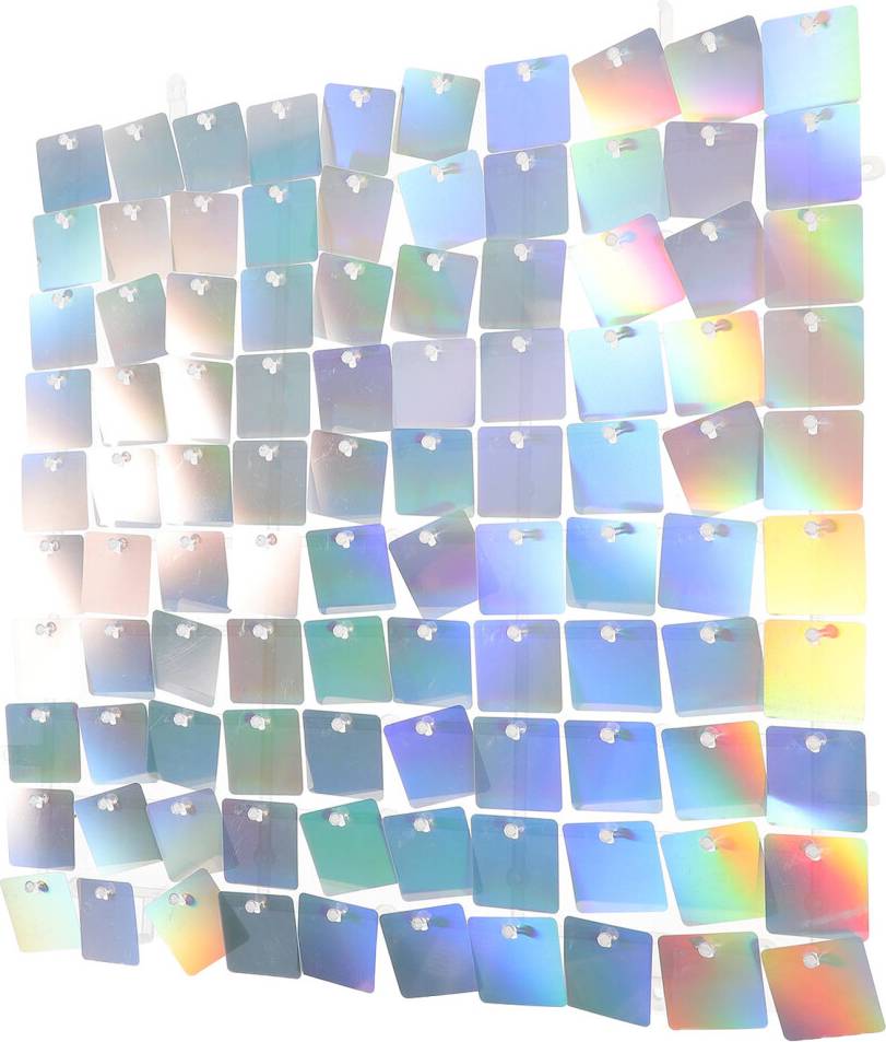 Solustre 5Pcs Plastic Shiny Backdrop Panel