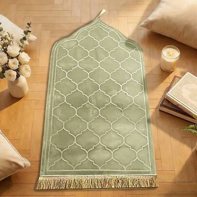 Shein Flannel Embossed Thick Soft Prayer Rug