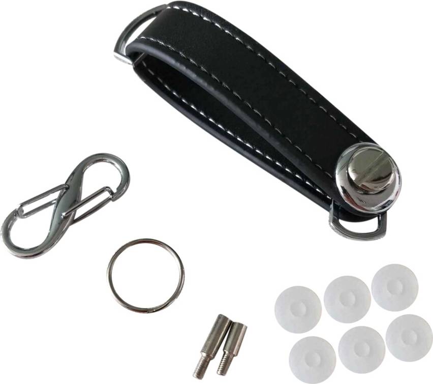 Car key pouch Car Key Pouch Case Wallet Holder Chain - Red
