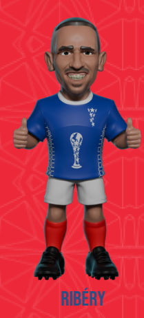 MiniX Ribery Figure World Legends Cup 12cm