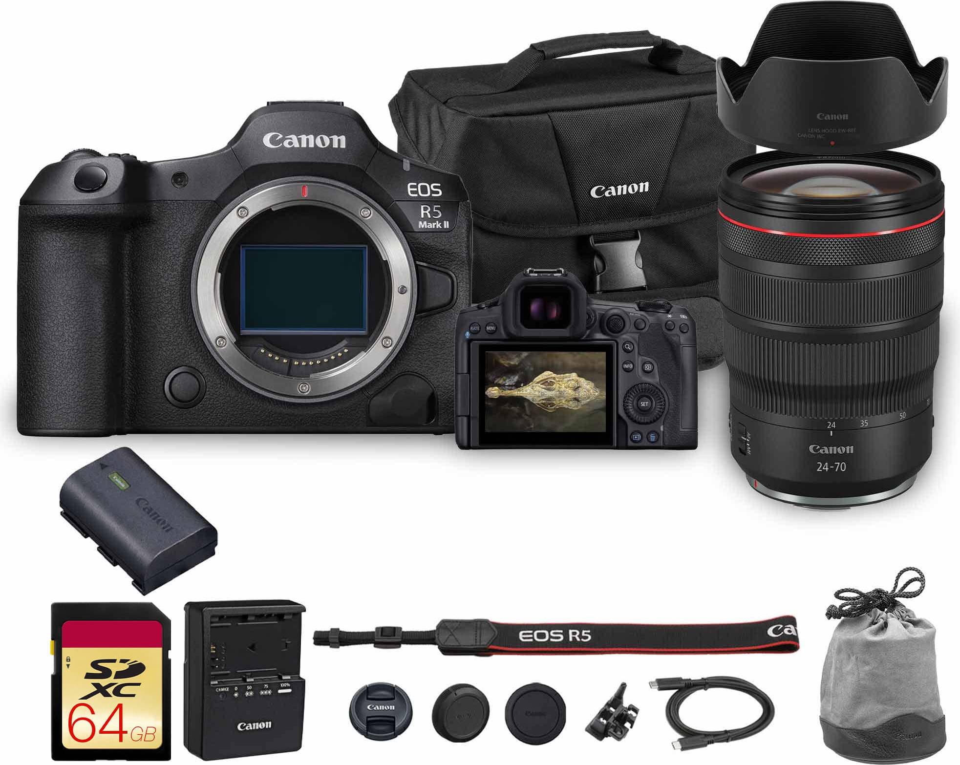 Canon eos r5 mark ii Canon EOS R5 Mark II Mirrorless Camera 45MP Full Frame 8K Creator Bundle