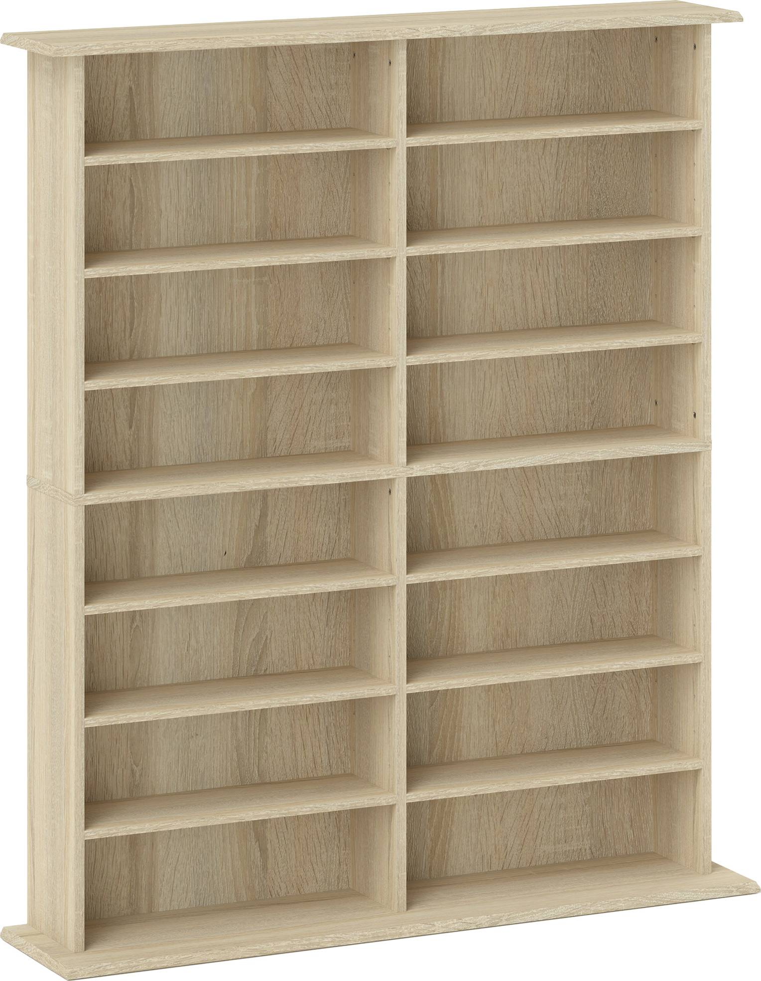 Homcom Mobile Libreria Porta CD 16 Ripiani