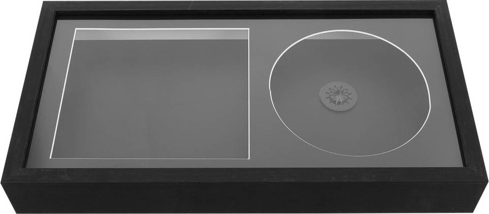 Happyyami 2Pcs Vinyl Frame Hollow Stereo CD Display Rack