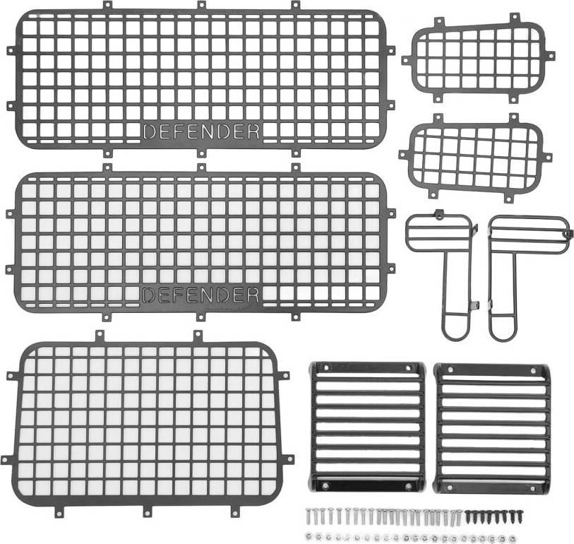 Traxxas trx4 defender RC Car Window Mesh Metal Guard