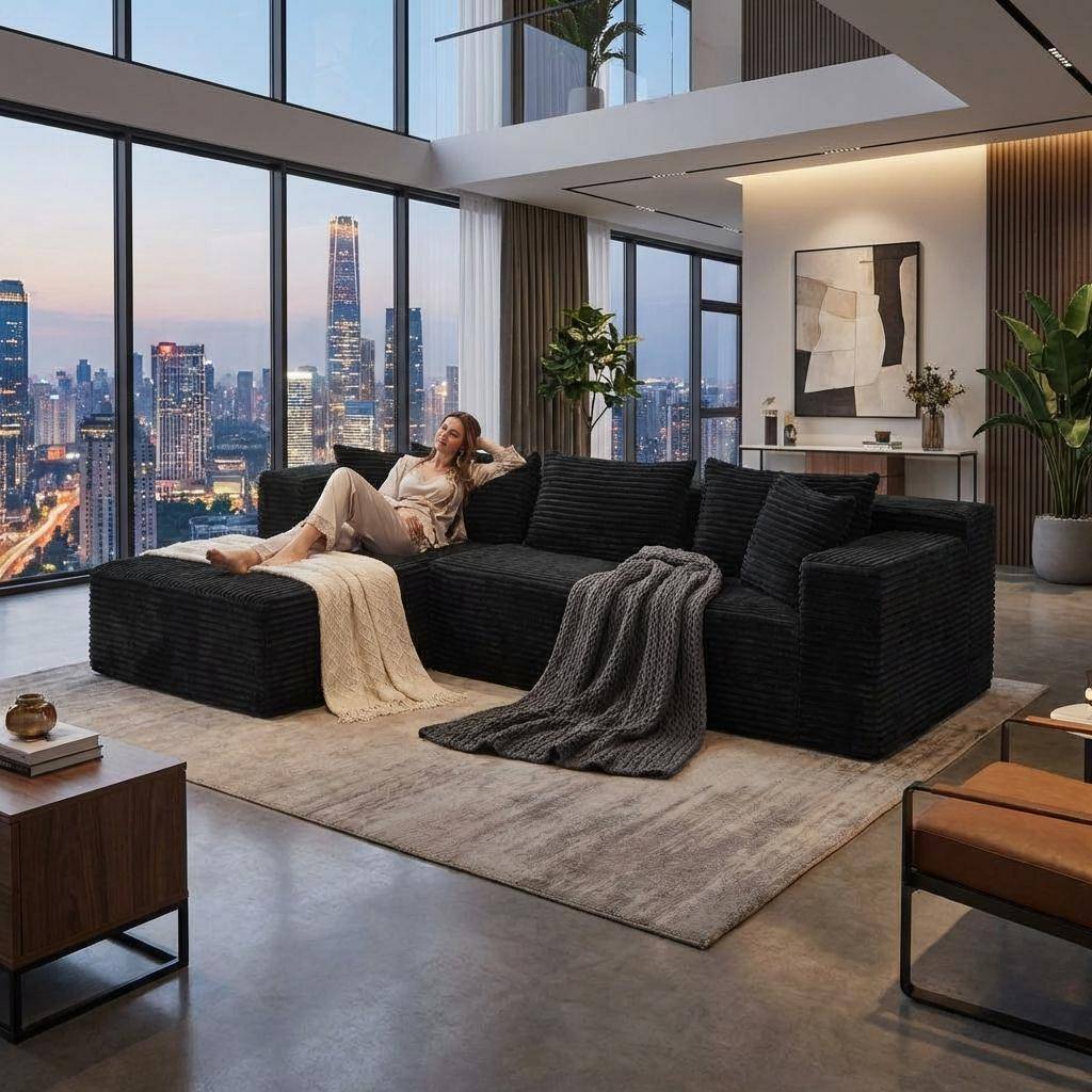 106 Inch Modular Sectional Cloud Couch