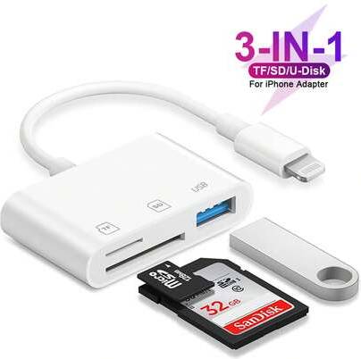 Sd card reader Shein 3-In-1 SD Card Reader Adapter