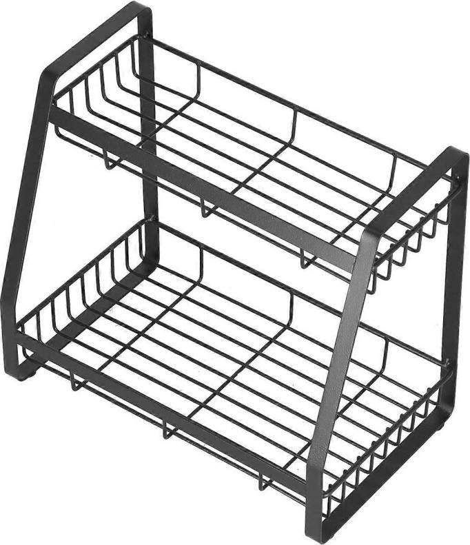 Kikidex Spice Rack Organizer Iron Freestanding