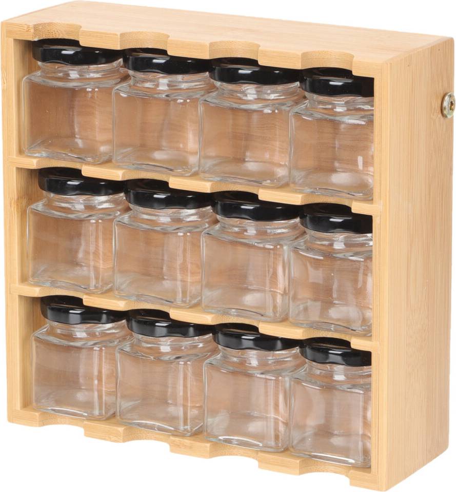 ABOOFAN Wooden Spice Rack Kitchen Storage Shelf