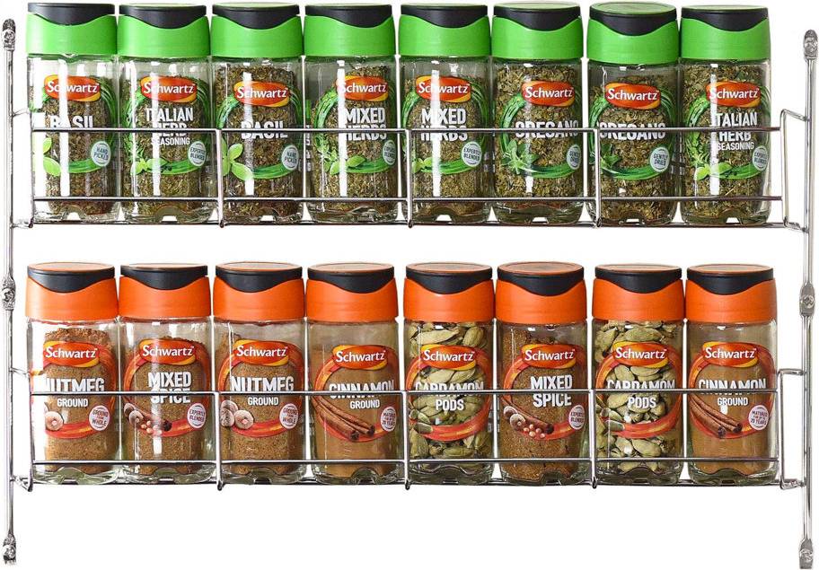 Belfry Kitchen Cabinet Spice Rack Silver