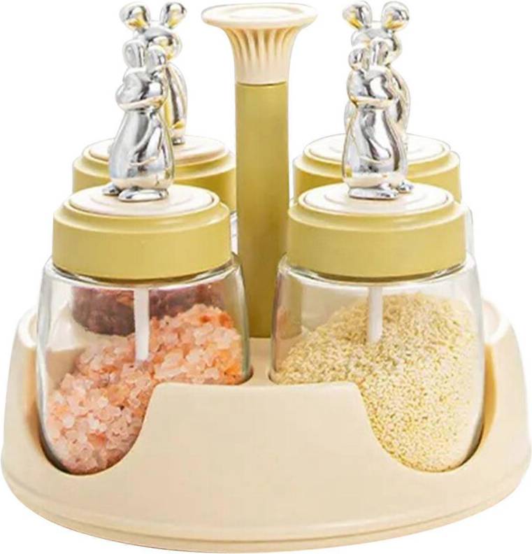Kikidex Rotating Spice Rack Salt Shaker