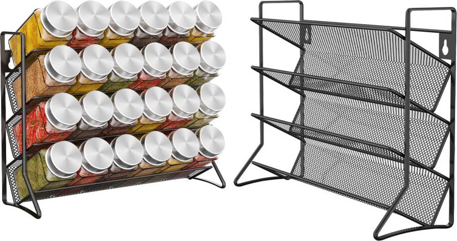 3 Tier Spice Rack Metal Kitchen Shelf