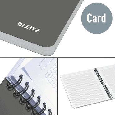 Leitz Notebook A5 Rutad Trådbunden Röd