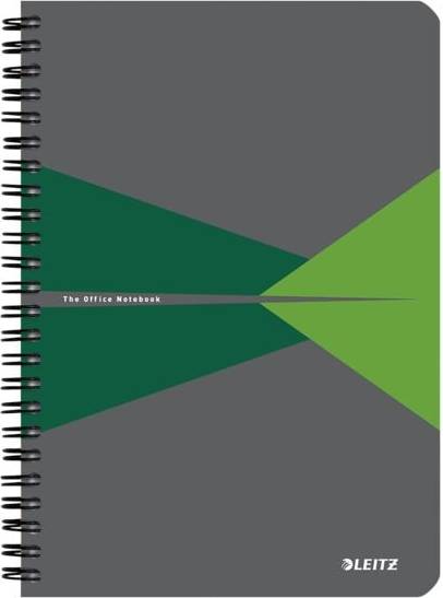 Leitz Notebook A5 Rutad Trådbunden Grön