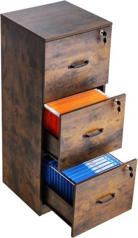 VEVOR 3 Drawer File with Lock Storage Cabinet