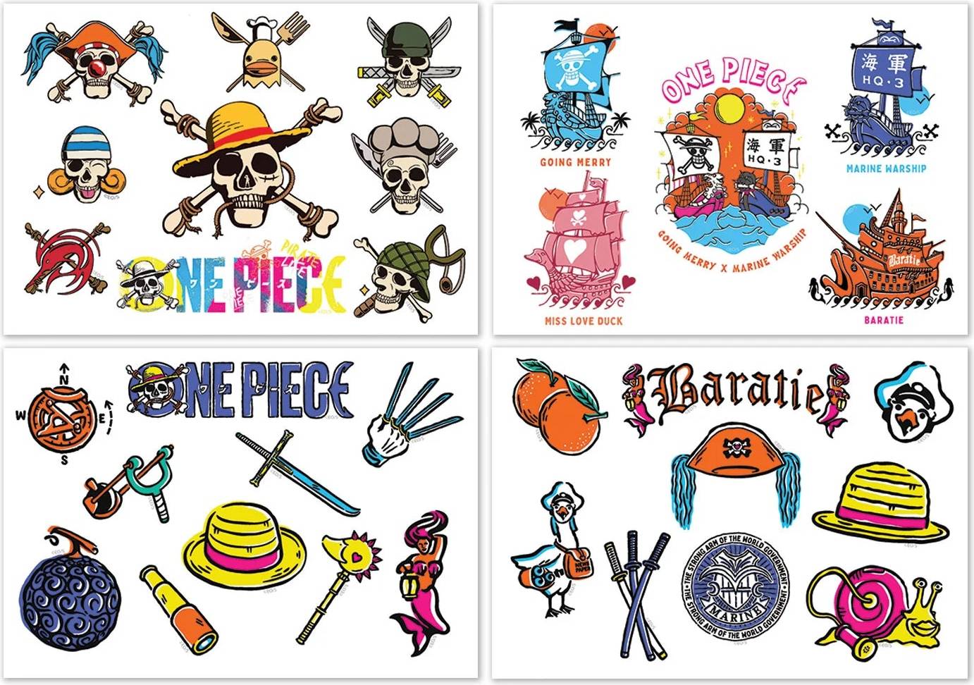 Fanattik One Piece Tech Sticker Pack